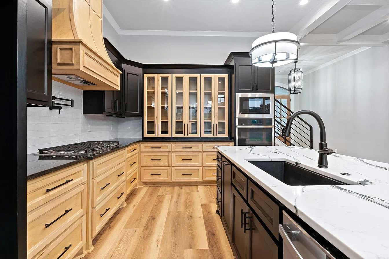 Custom kitchen interior with premium finishes built by JC Construction